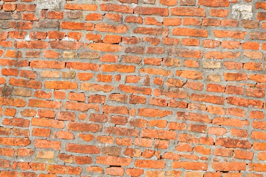 Old brick wall at Belgrade fortress, Belgrade Serbia