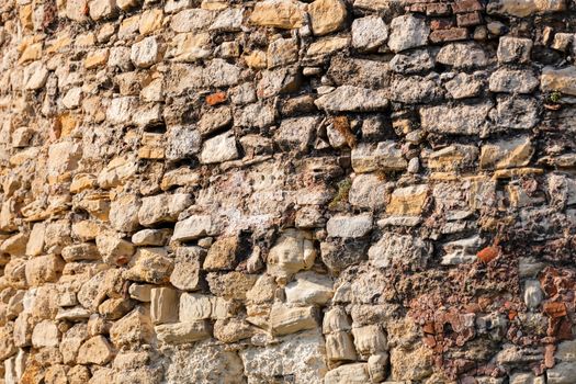 Old brick wall at Belgrade fortress, Belgrade Serbia