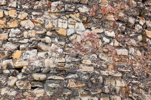 Old brick wall at Belgrade fortress, Belgrade Serbia