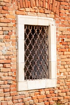 Old brick wall at Belgrade fortress, Belgrade Serbia