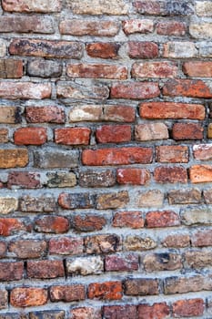 old brick wall at belgrade fortress, belgrade serbia