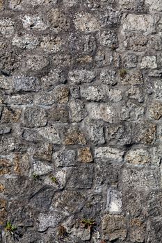 old stone wall at belgrade fortress, belgrade serbia