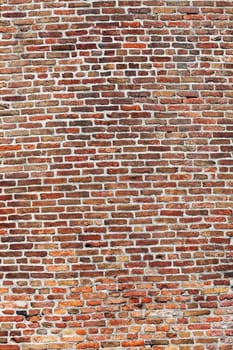 old brick wall at belgrade fortress, belgrade serbia