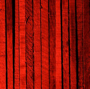 Dark Red Background of Cracked Wooden Plank closeup