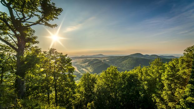 Sunset from Rogowiec from Suche Mountains