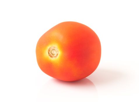 Fresh tomatoe on white background