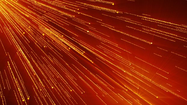 Abstract background with particles rain. Digital 3d rendering backdrop