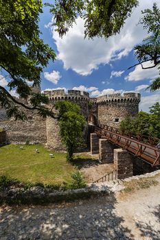 Belgrade old fortress wall surrounded by nature in day time