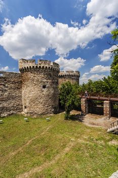 Belgrade old fortress wall surrounded by nature in day time