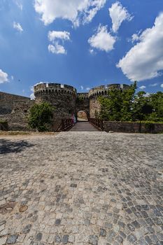 Belgrade old fortress wall surrounded by nature in day time