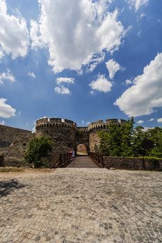 Belgrade old fortress wall surrounded by nature in day time