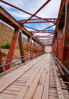 Old bridge in Tilcara Pukara, Argentina