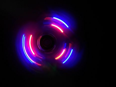 Pink purple circle wave  in dark background