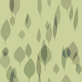 2d illustration of a seamless stylish leafs background