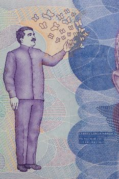 Nobel Prize Gabriel Garcia Marquez on the Fifty Thousand Colombian Pesos Bill