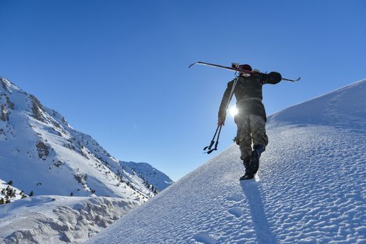 Preparations for skiing