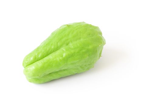 Fresh Chayote on white background