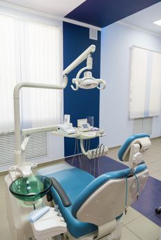 Interior of dental office in modern clinic