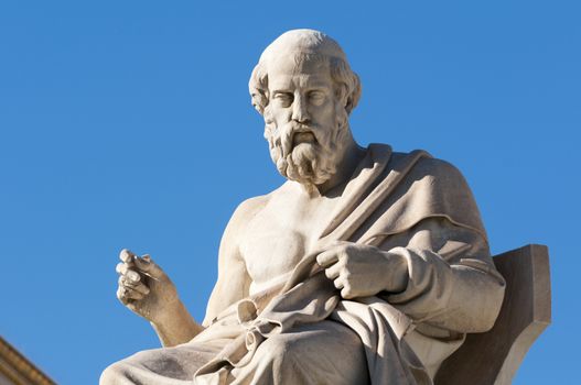 classic statues Plato sitting