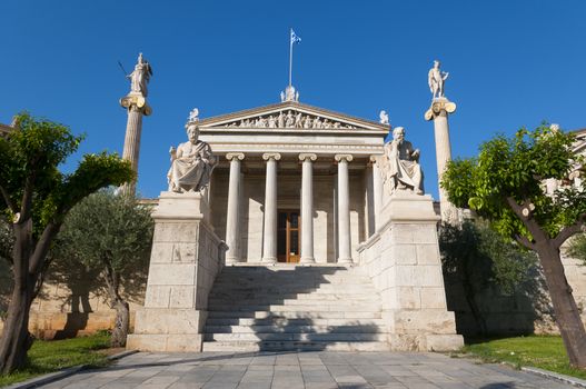 academy of athens at sunny day