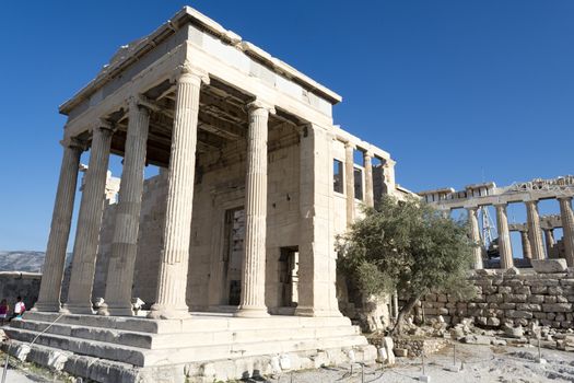 erechtheum temple in acropolis