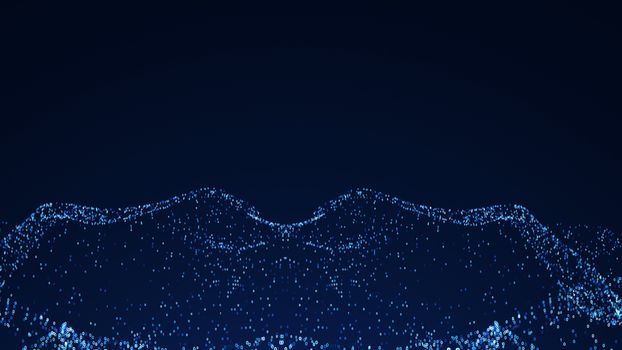 Abstract background with numbers. 3d rendered digital backdrop