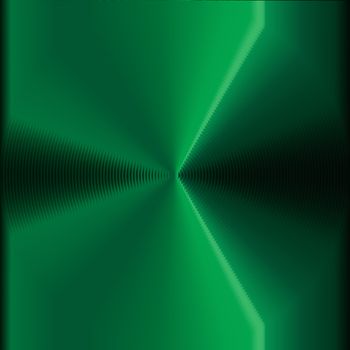 An abstract circles vertigo efect in green