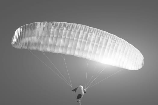 Paragliding in the sunset in Denmark