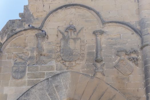 Villalar arc details facade, Baeza, Jaen, Spain