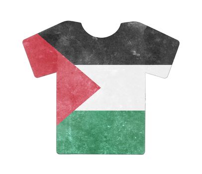 Simple t-shirt, flithy and vintage look, isolated on white - Jordan