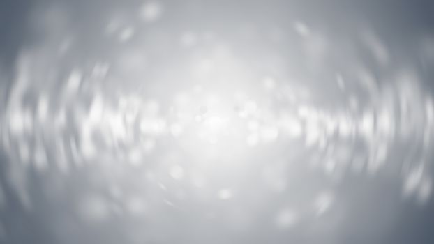 Lights on grey background. Abstract defocused backdrop. 3d rendering