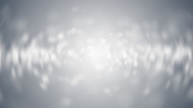 Lights on grey background. Abstract defocused backdrop. 3d rendering