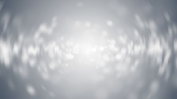 Lights on grey background. Abstract defocused backdrop. 3d rendering