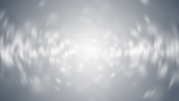 Lights on grey background. Abstract defocused backdrop. 3d rendering