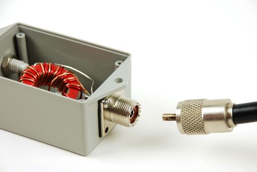 picture of a network device with connectors