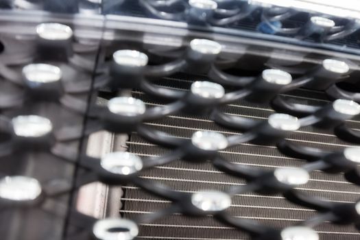 detail of machines for the automotive industry, note shallow depth of field