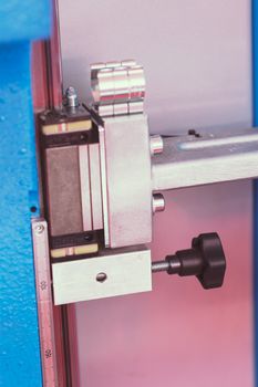 detail of metal processing machines , note shallow depth of field