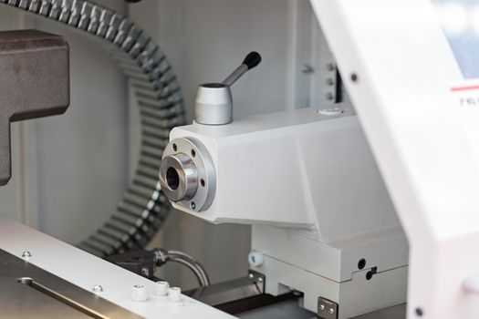 part of metal processing machines , note shallow depth of field