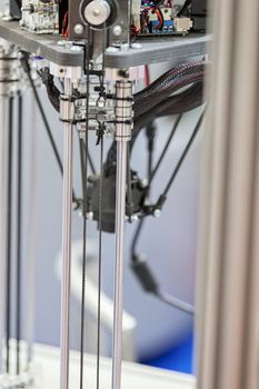 machine parts 3D printer,note shallow depth of field