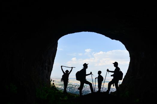 Cave explorers and travelers