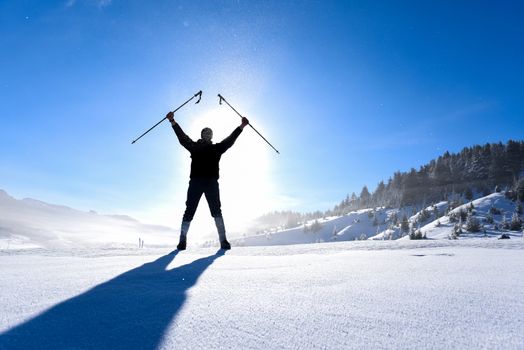 winter hiking and adventure