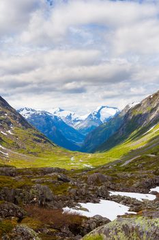 Mountains in summer in Norway