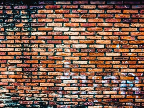 Old Orange brick wall