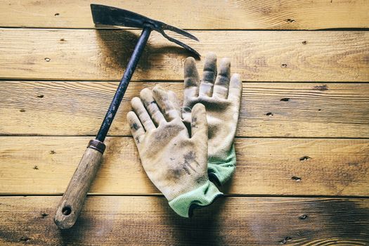 Group of  old oxide vintage tools. 