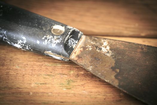 Group of  old oxide vintage tools. 