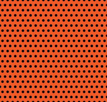 Halloween polka dot background. Orange and black dark endless seamless texture. Thanksgivings day cute pattern