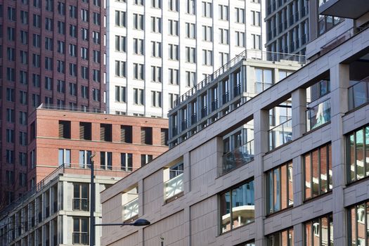 Offices, government buildings and businesses in the center of the Hague in the Netherlands