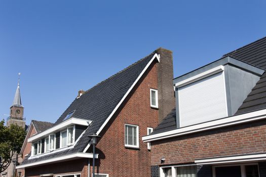 Dormer window with rolling safety  shutter in the Netherlands