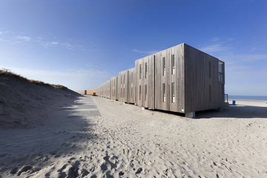 Apartments on the beach of Hoek van Holland in the Netherlands