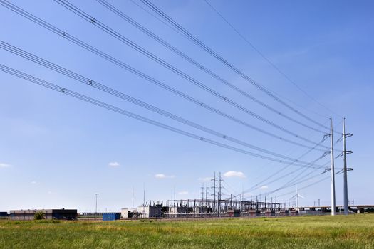 Substation of a power station in the Netherlands